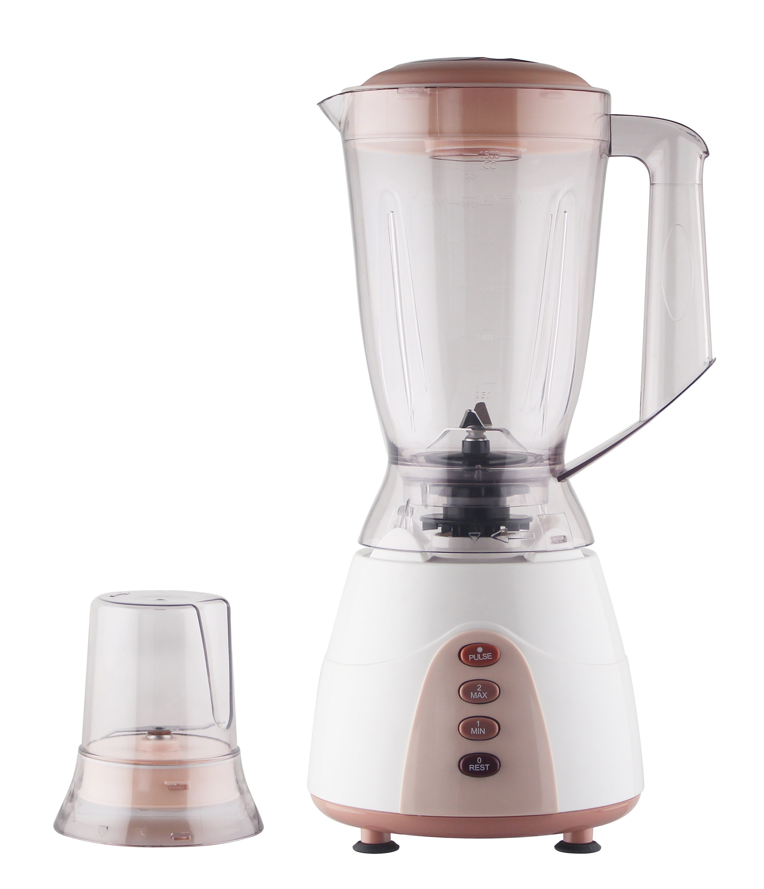 Pink 2IN1 Silent Stainless Steel Electric Blender