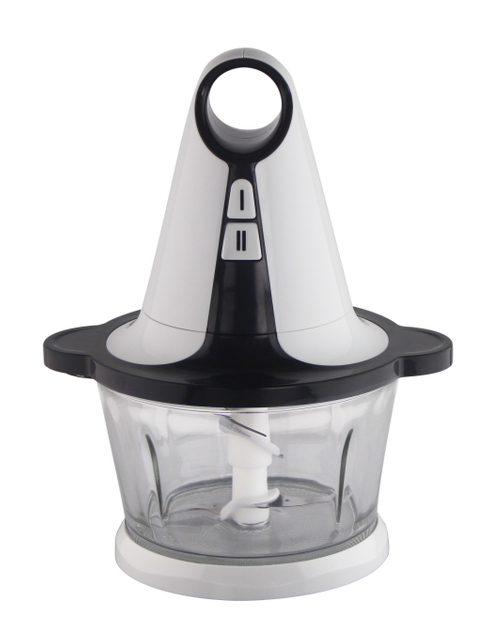Chopper Glass Bowl 1.8L Mincing Electric Kitchen Meat Grinder-White